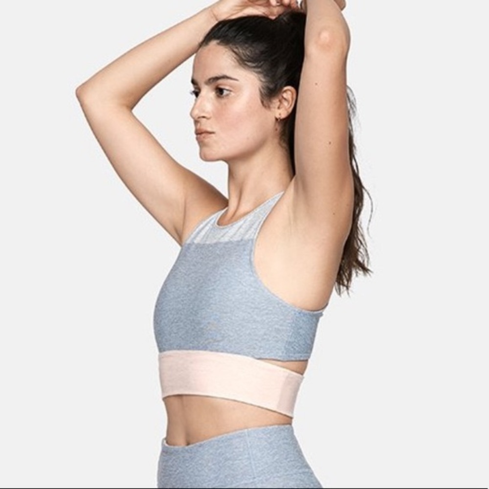 Outdoor Voices Tri-Tone Slashback Crop